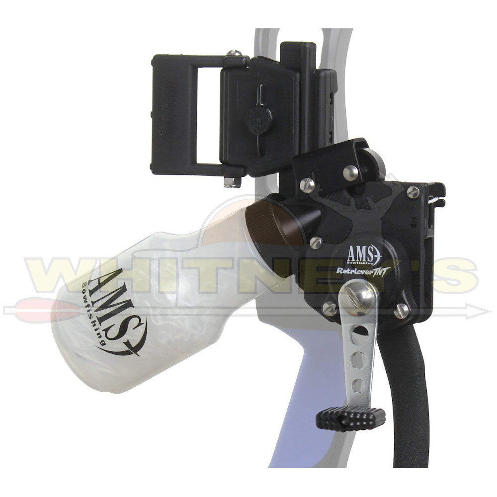 AMS Reteiver Pro Tournament Reel - 350lbs. - Right Hand - White - 610-23-RH