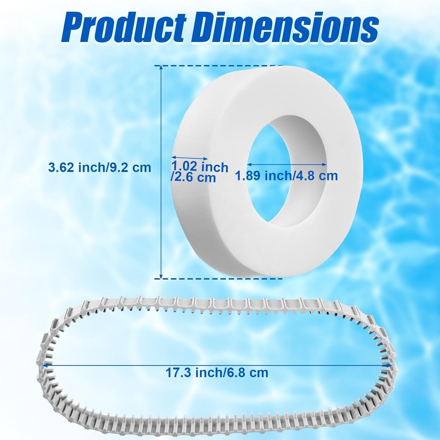 6 Pack Pool Cleaner Accessories for Dolphin Robotic Cleaners