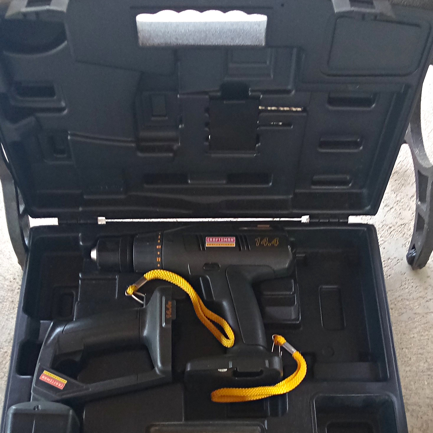 Craftsman 14.4V Cordless Drill Set w/ Case & Drill Bits, Battery Included