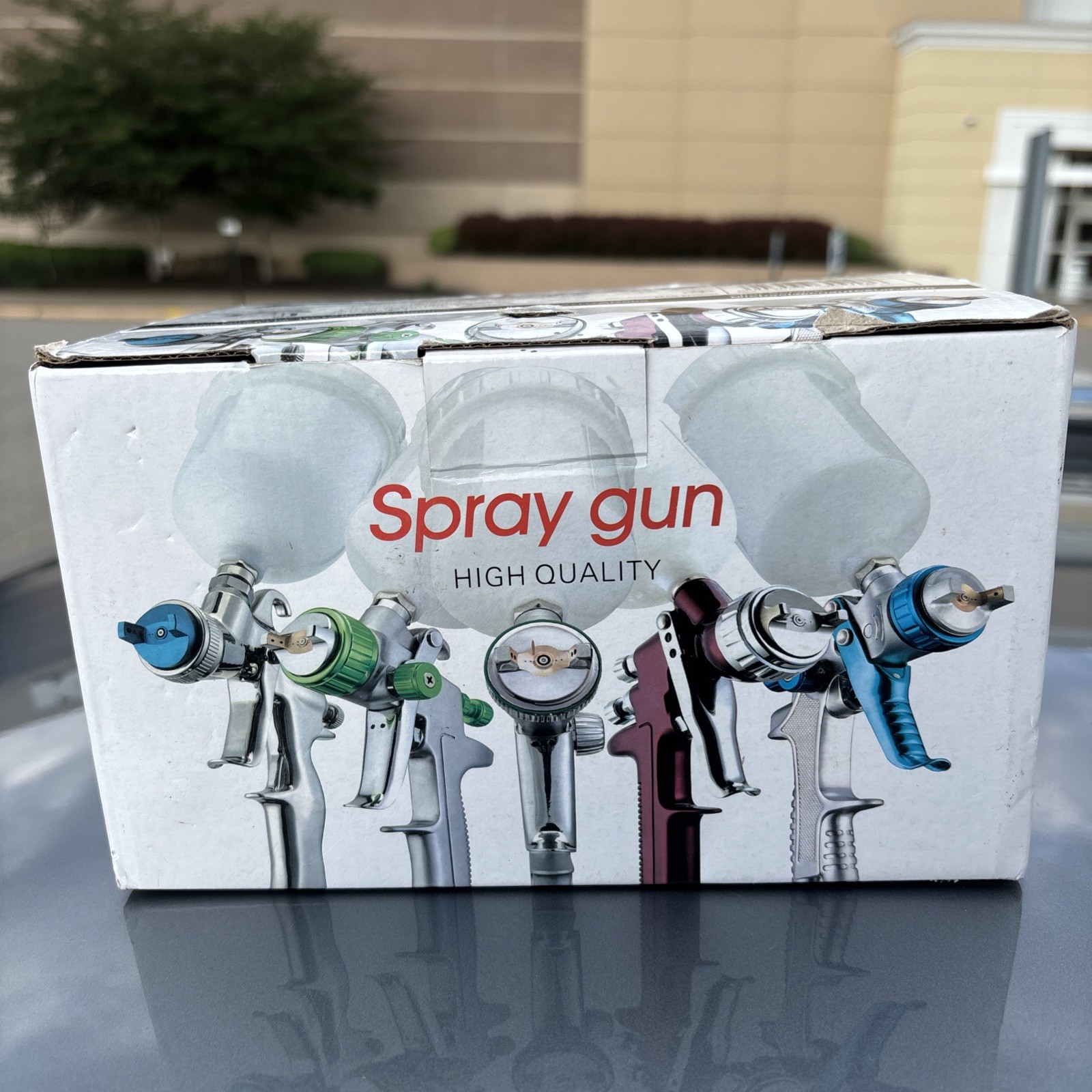 Cartman HVLP Spray Gun with Air Regulator, 600 Ml, Nozzle 1.4mm, H-827P+AR802