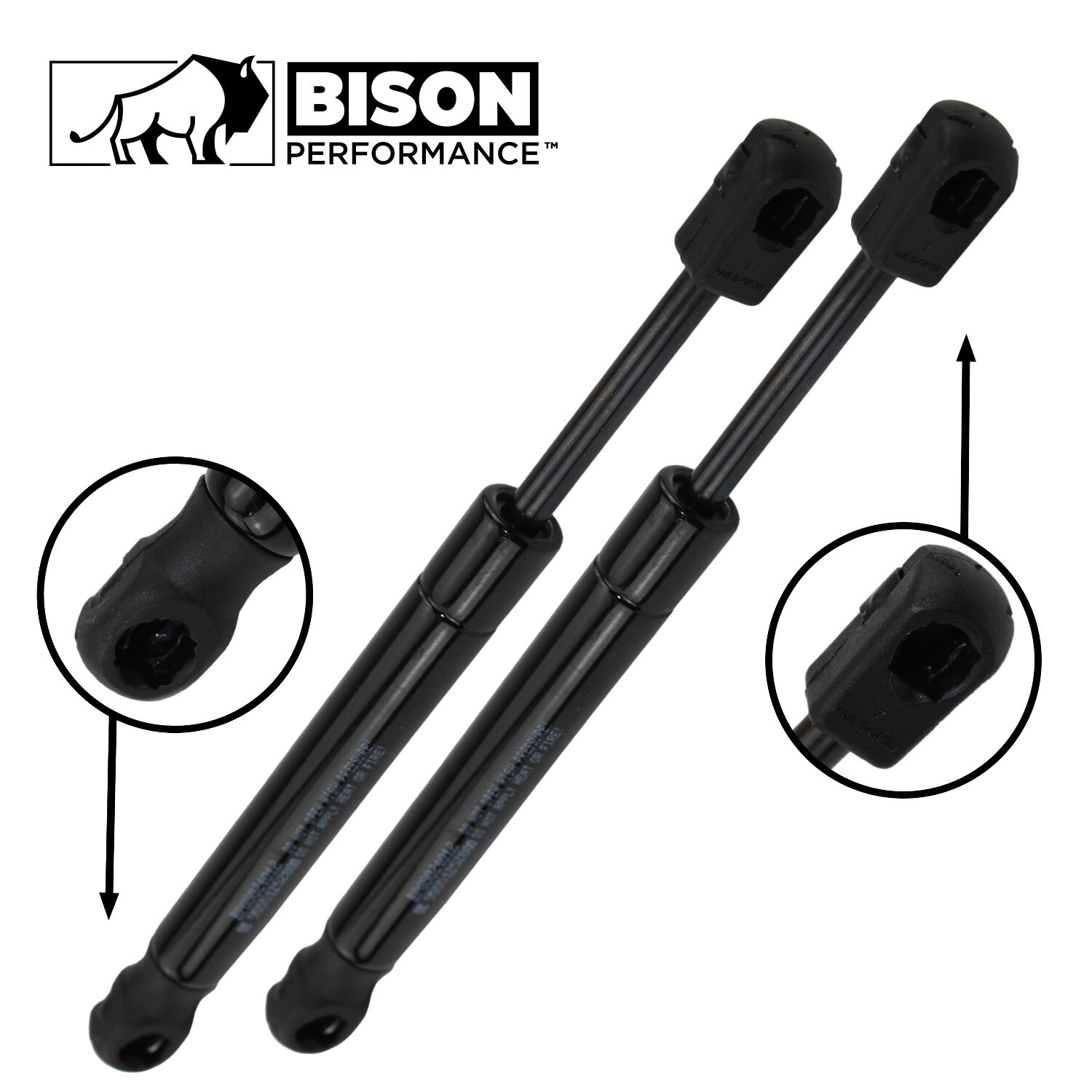 Bison Performance 2pc Set Gas Spring Back Glass Lift Support For Porsche Cayenne