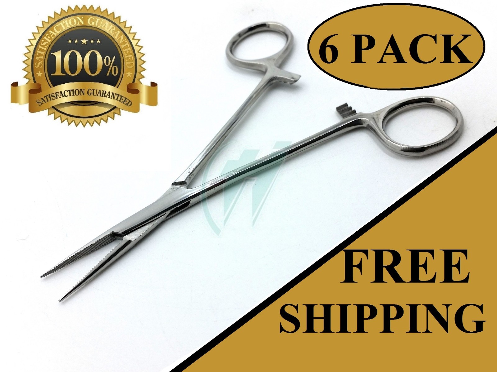 6x MOSQUITO HEMOSTAT LOCKING FORCEPS STRAIGHT JAWS 5" SURGICAL STAINLESS CE
