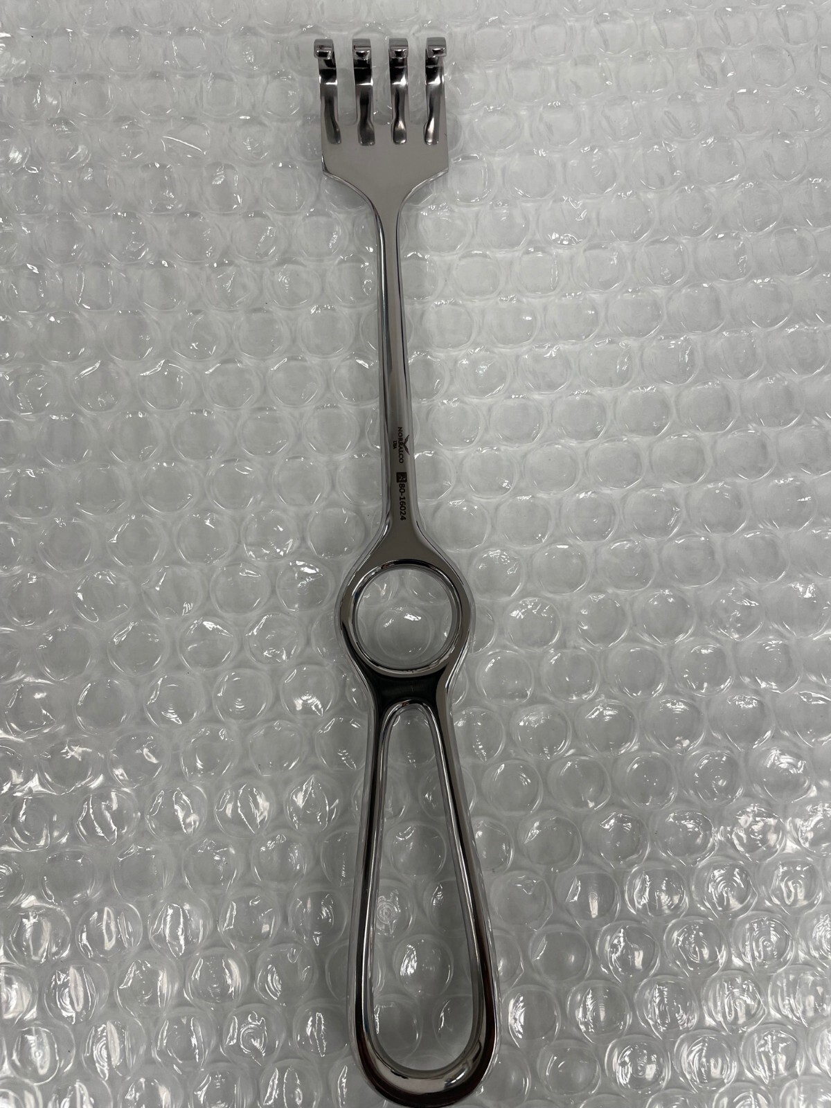 Volkman Surgical Retractor, 8.3/4", Blunt 4-Prongs, 28mm, US Pattern Ring Handle