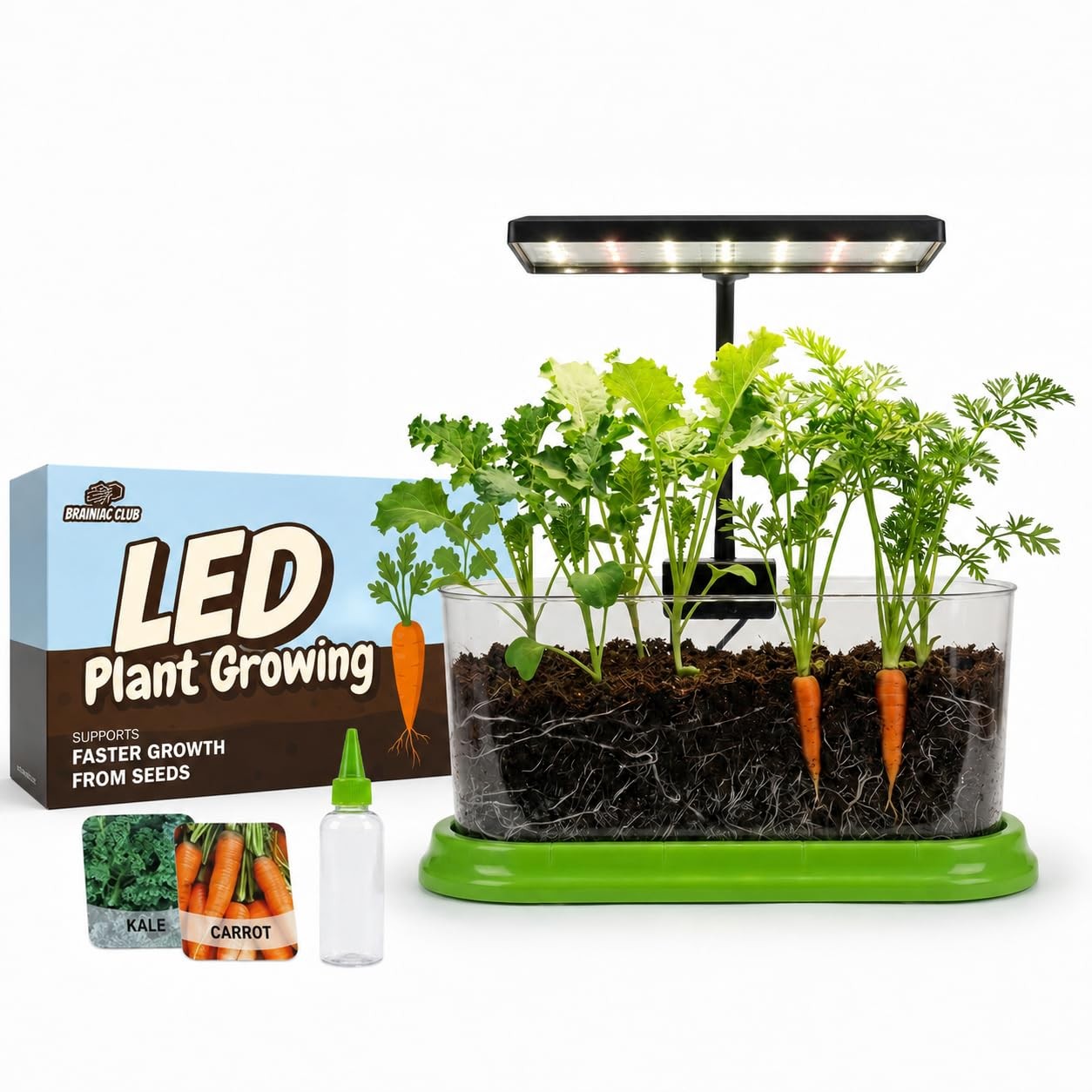 Kids Gardening Kit 11 inches (W) x 3.5 (L) x 8.5 (H), Green