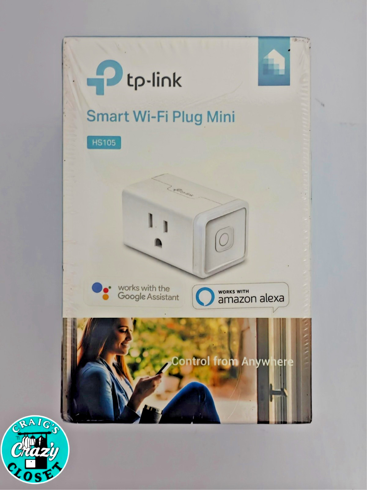 Kasa TP-Link Smart Plug Mini 15A Smart Home Wi-Fi Outlet Works with Alexa/Google