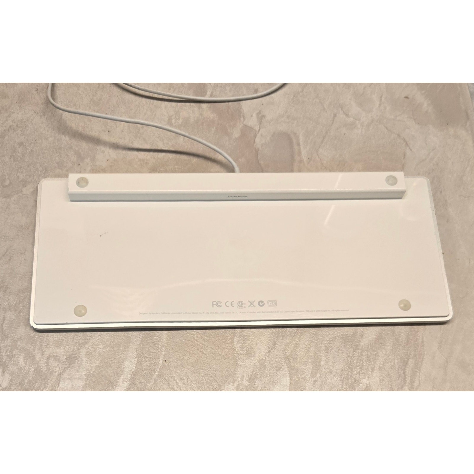 Apple Mac Smallest Most Compact USB Wired Keyboard Model A1242 White Slim