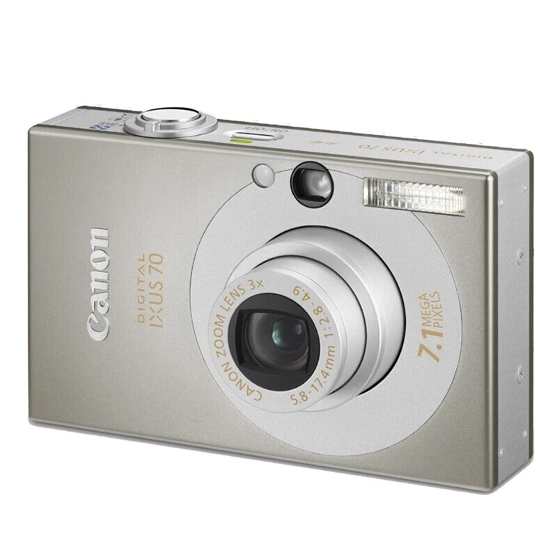 Canon IXUS 70 SD1000 7.1MP 3X Optical CCD Vintage Digital Camera - Silver