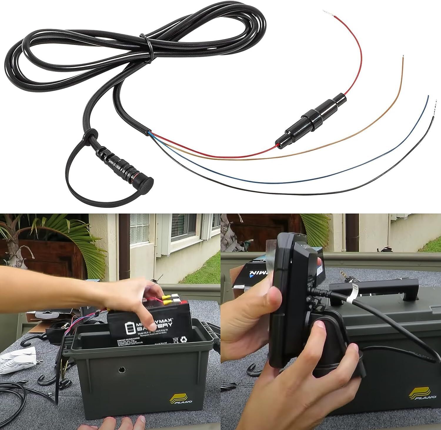010-12199-04 Power Data Cable for Garmin EchoMAP and Striker Series Fishfinder