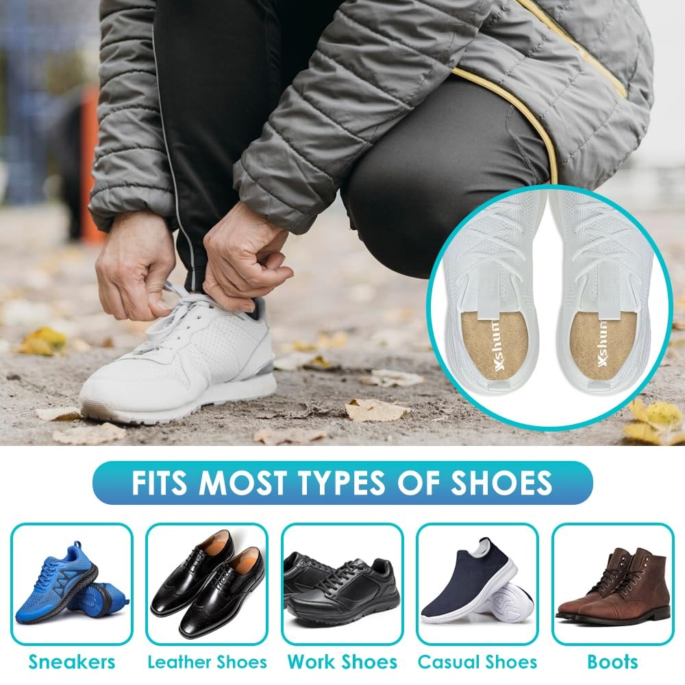 Heel Cushions for Achilles Tendonitis Relief, Heel Cups for Heel Pain and Pla...