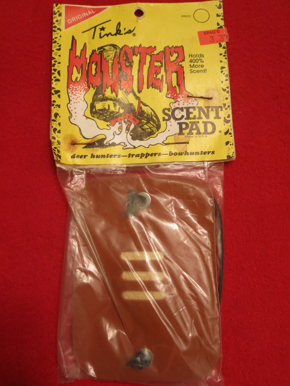 Tink's Monster Scent Boot Pad Deer Hunters-Trappers Vintage Two Packs