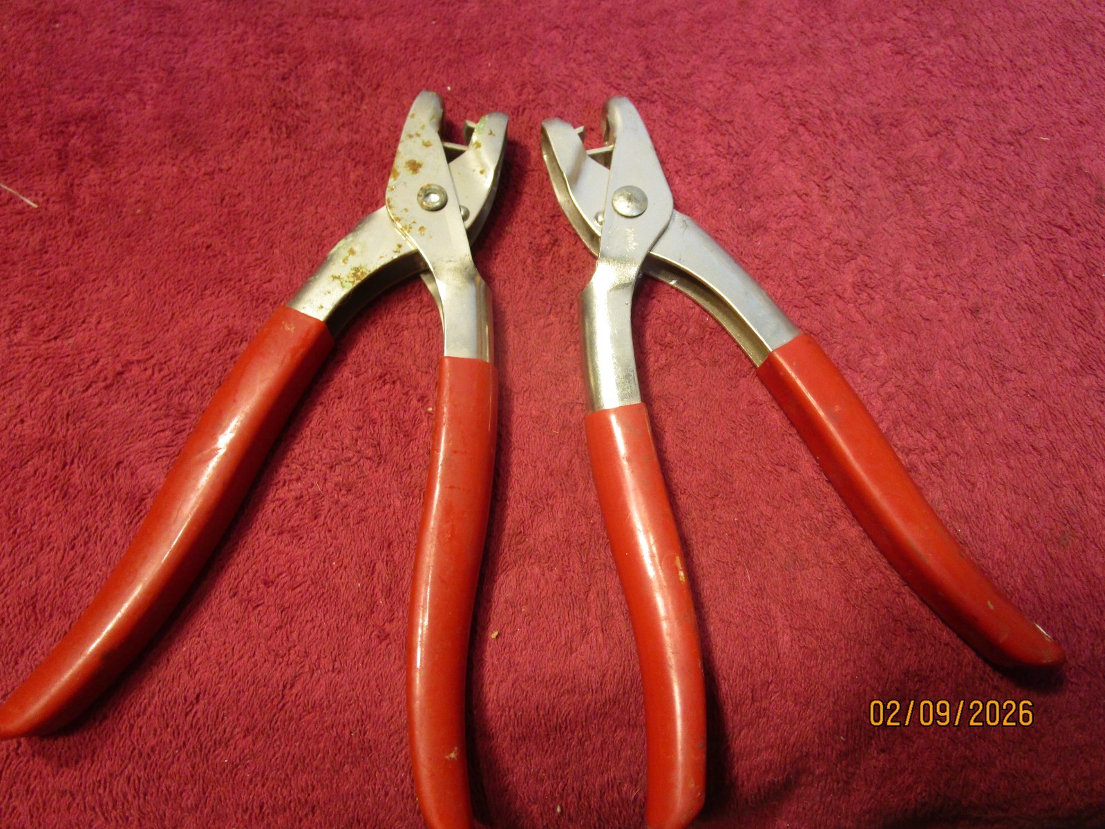 Lot of 2 Malco Sl5 Snap Pliers Punch Aluminum Vinyl Siding Hand Tools