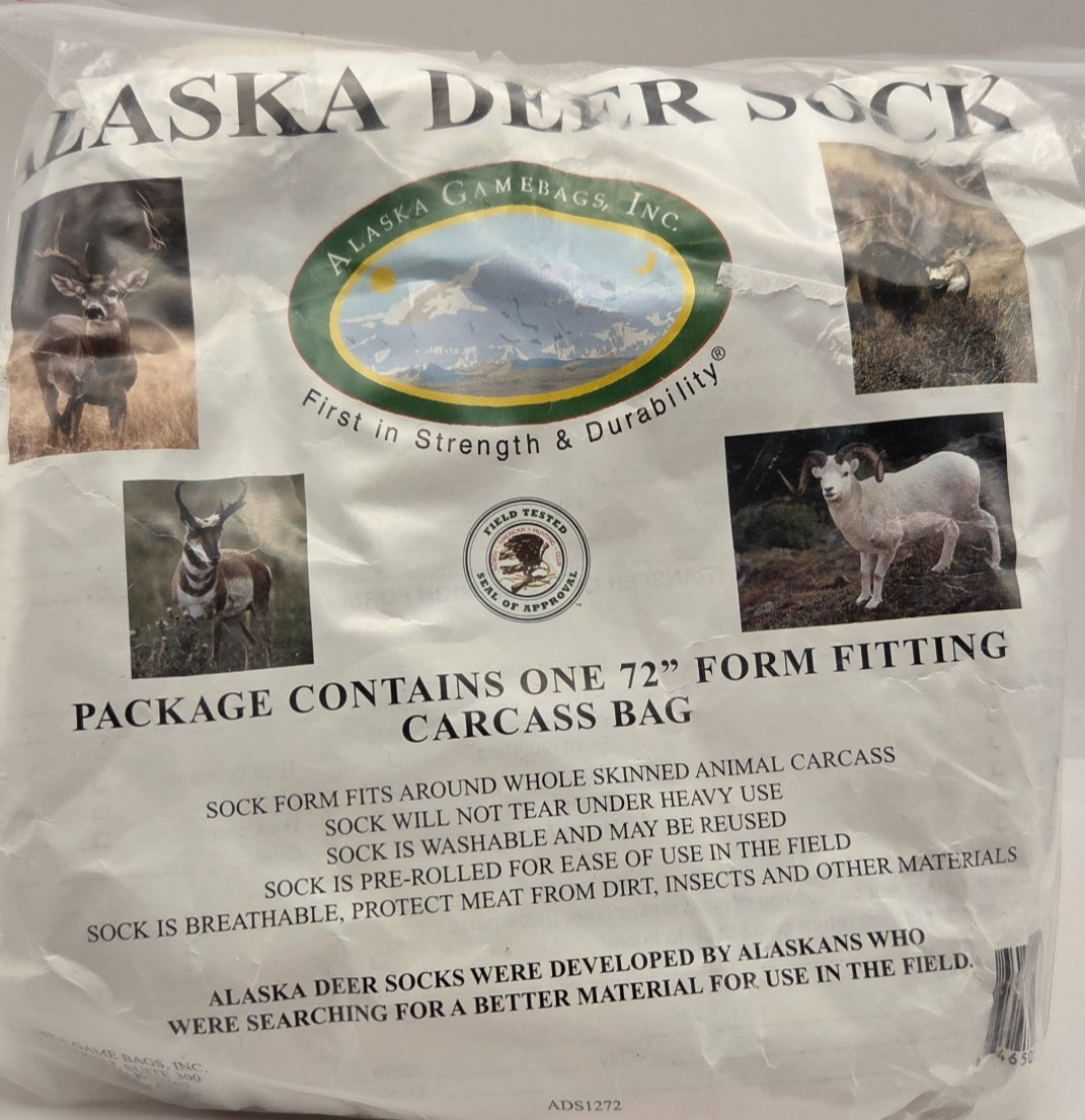 Alaska Game Bags Deer Sock 72" Carcass Bag Hunting Meat Protection NEW