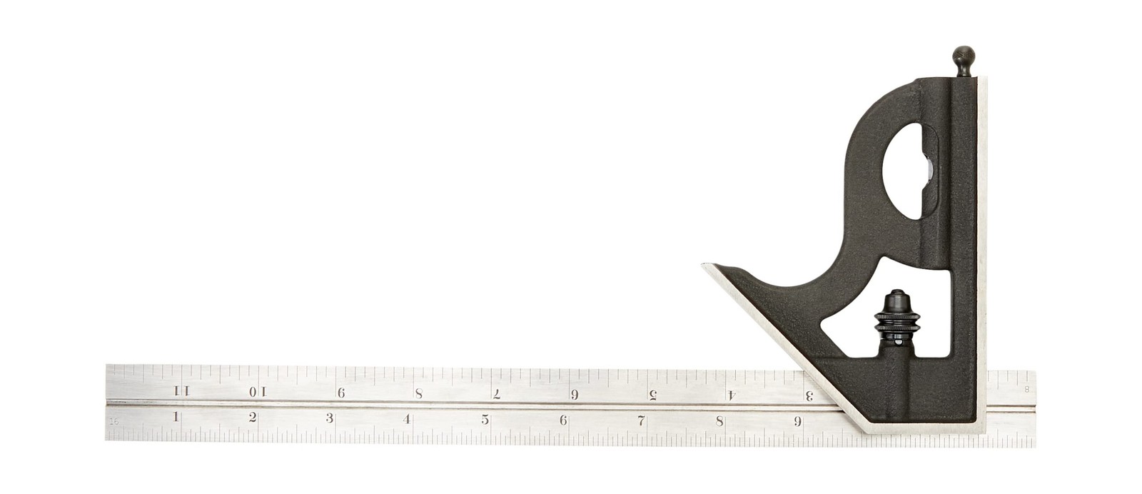 Starrett Steel Combination Square with Square Head - 12" Blade Length, Cast I...