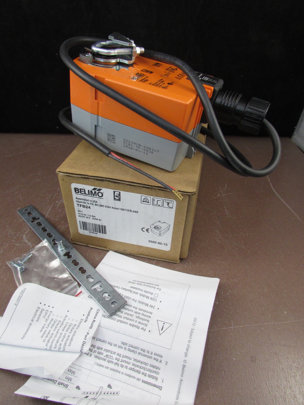 NEW Belimo TFB24 Damper Actuator 24V AC/DC Spring Return 22 in-lb