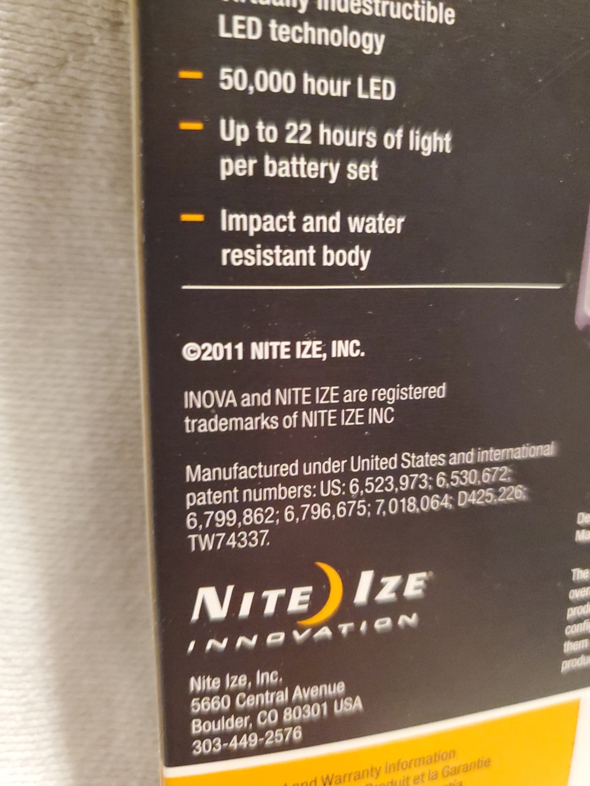 Nite Ize Inova MicroLight, BB-R, Red LED and Black Grip 2016 Production