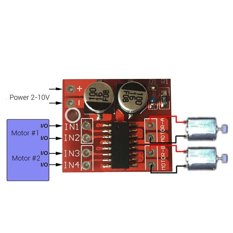 Dual Channel DC Motor Driver Mini Module PWM Speed Control Beyond L298N Jf
