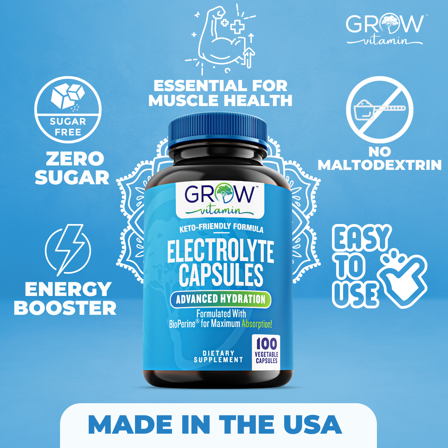 Complete Electrolyte Supplement-Potassium Chloride Magnesium NEW! Exp 06/2024
