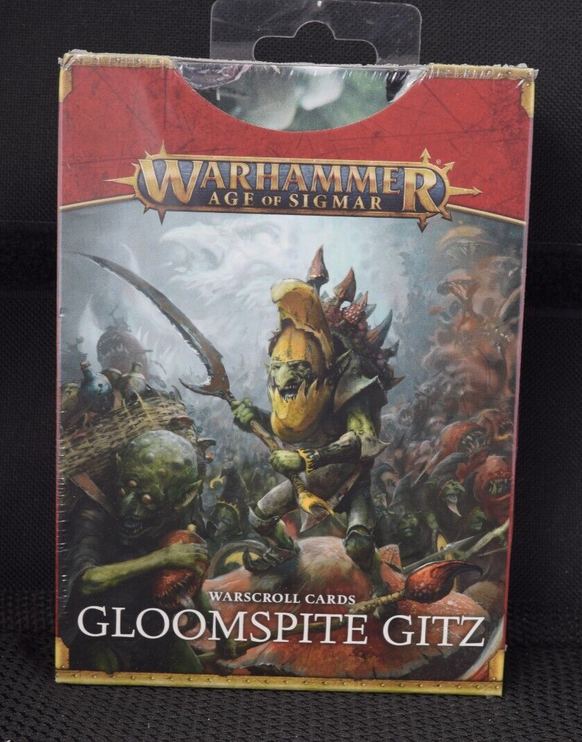 Warhammer Age of Sigmar 3rd ED Gloomspite Gitz Warscroll Cards Games Workshop
