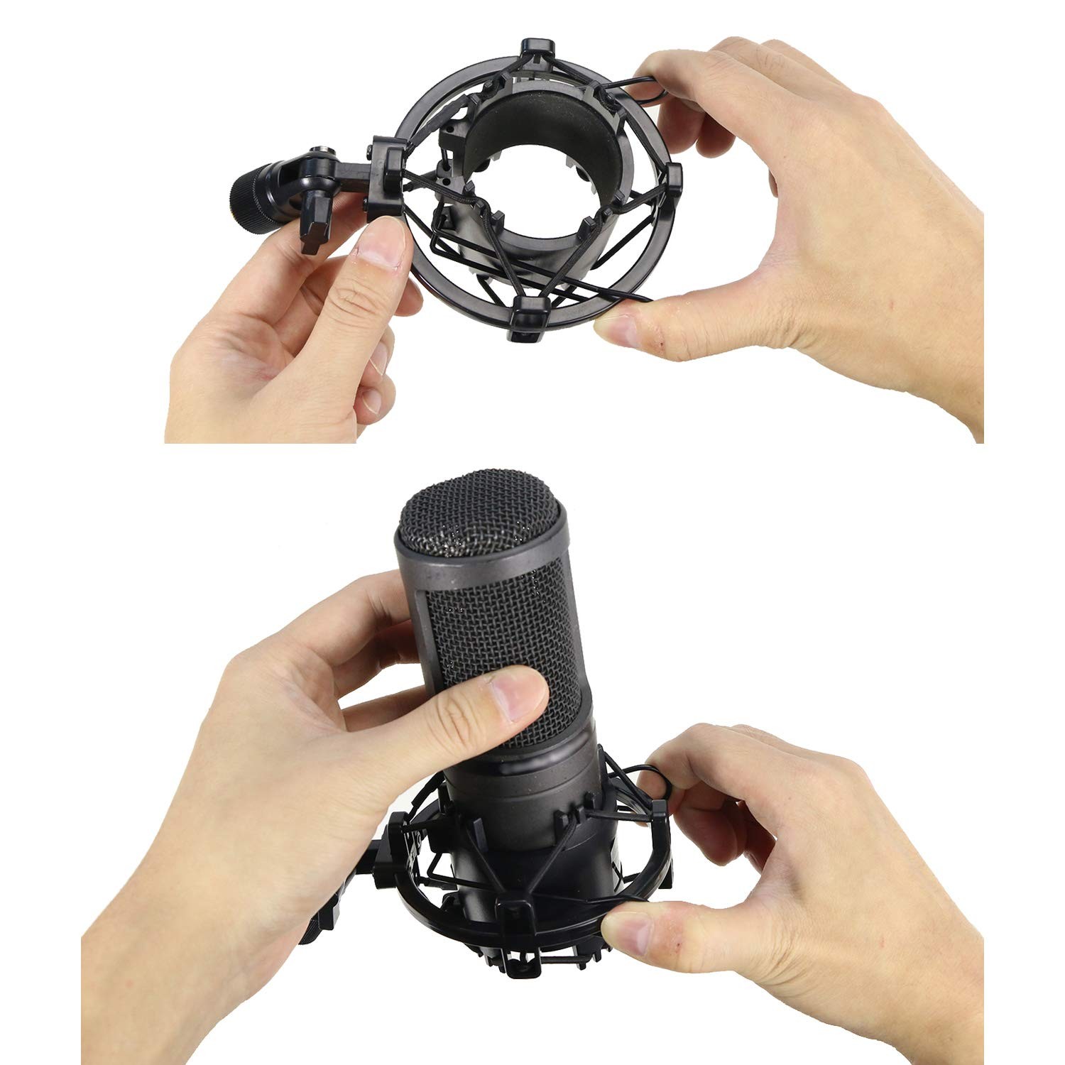 AT2020 Shock Mount, Microphone Shock Mount Reduces Vibration Noise for Audio ...