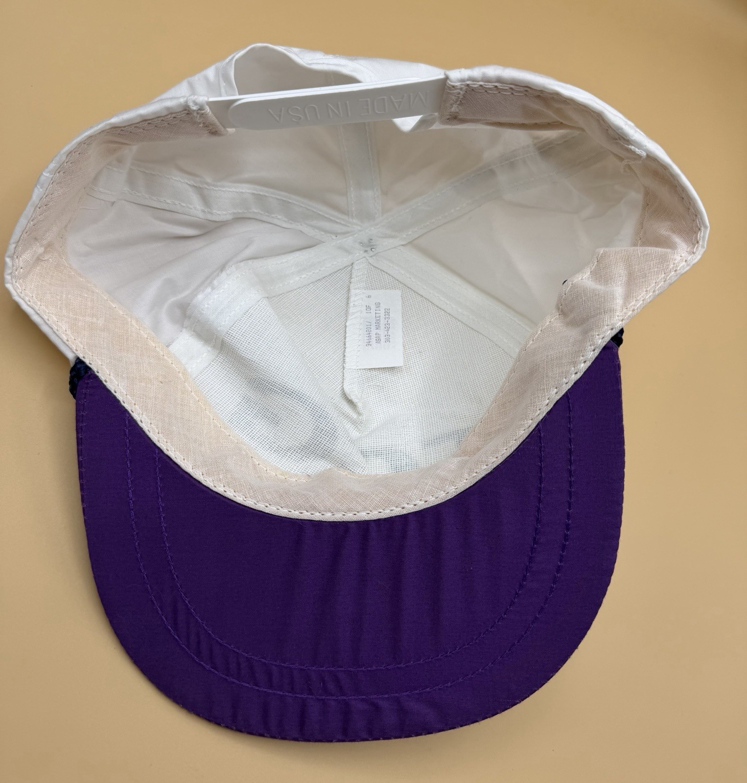 TCG Tool Competence Group Rope Vintage Hat Cap Purple White Snap Back Adjustable