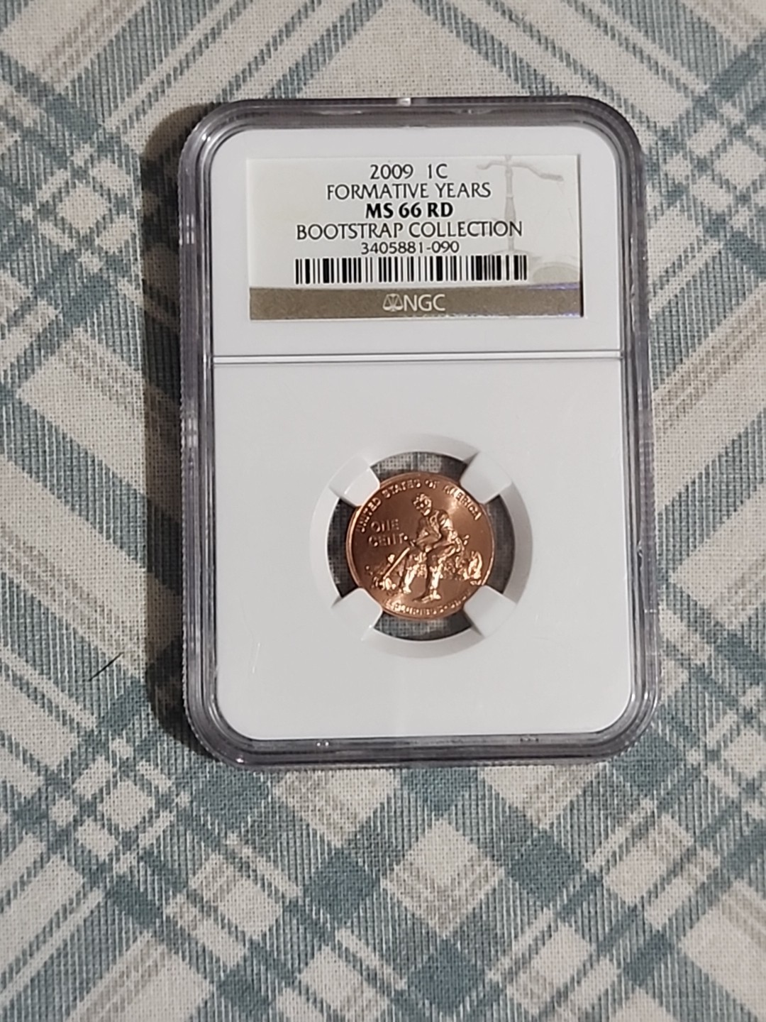 2009 Lincoln Penny Formative Years Ngc Bootstrap Collection  Ms 66 Red