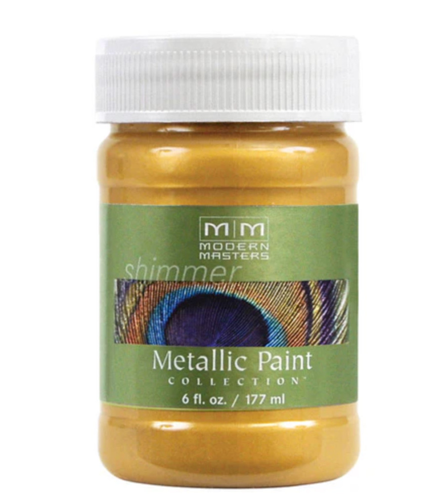 Modern Masters Metallic Paint Collection Satin Gold Rush Water-Based Metallic