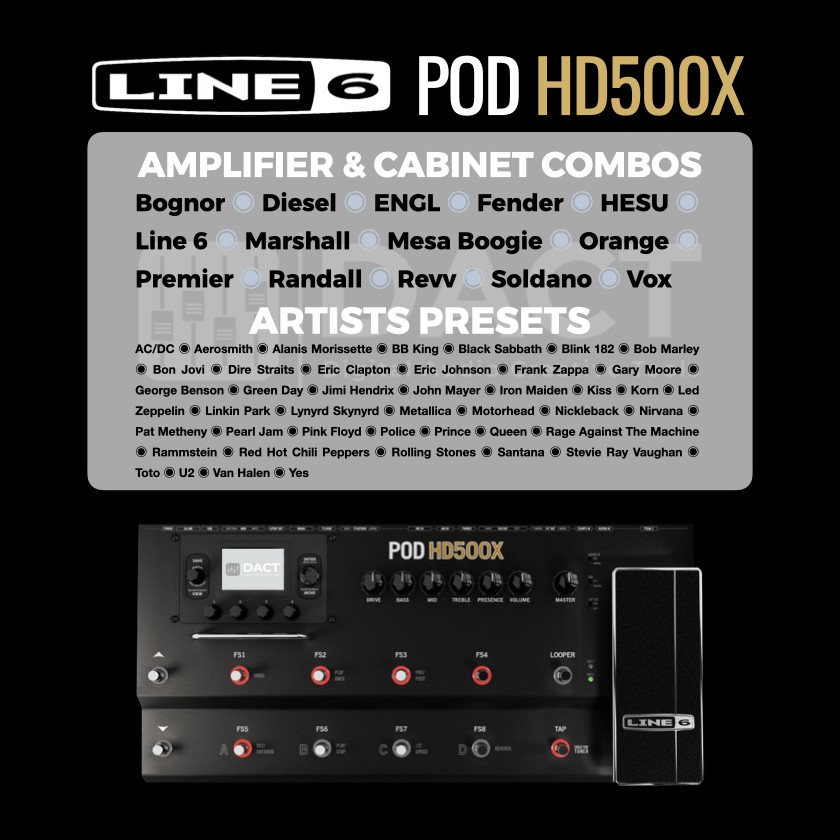 Line 6 POD HD500X Guitar Multi-FX Library (12,000 presets) - Instant Access