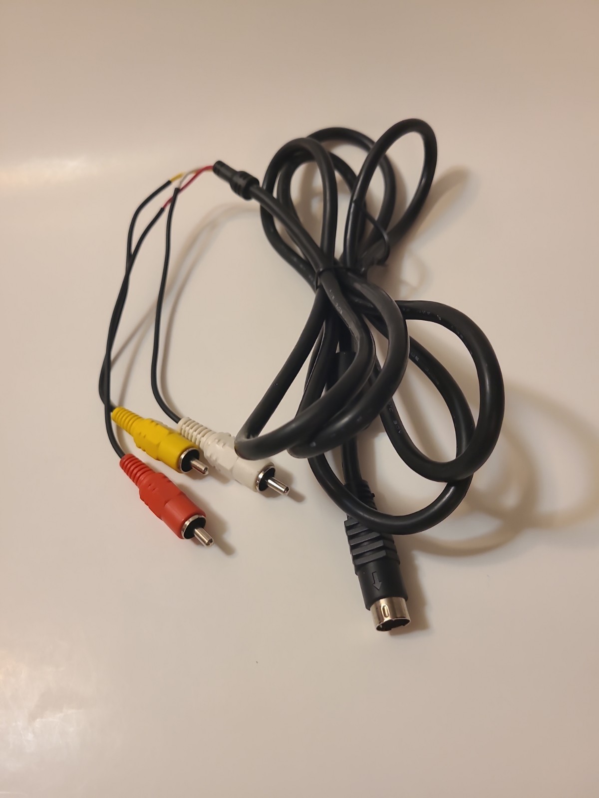Official Sega Saturn SS AV Cable Audio Video Authentic OEM Slight Damage READ