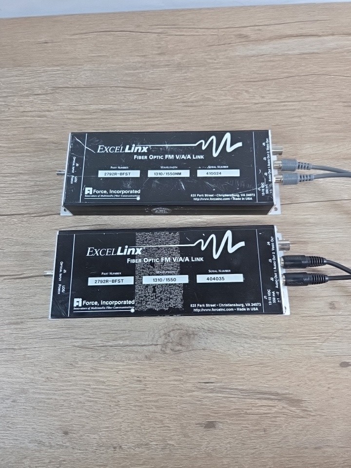 ExcelLink Fiber Optic FM V/A/A Link 2792R-BFST Lot Of 2