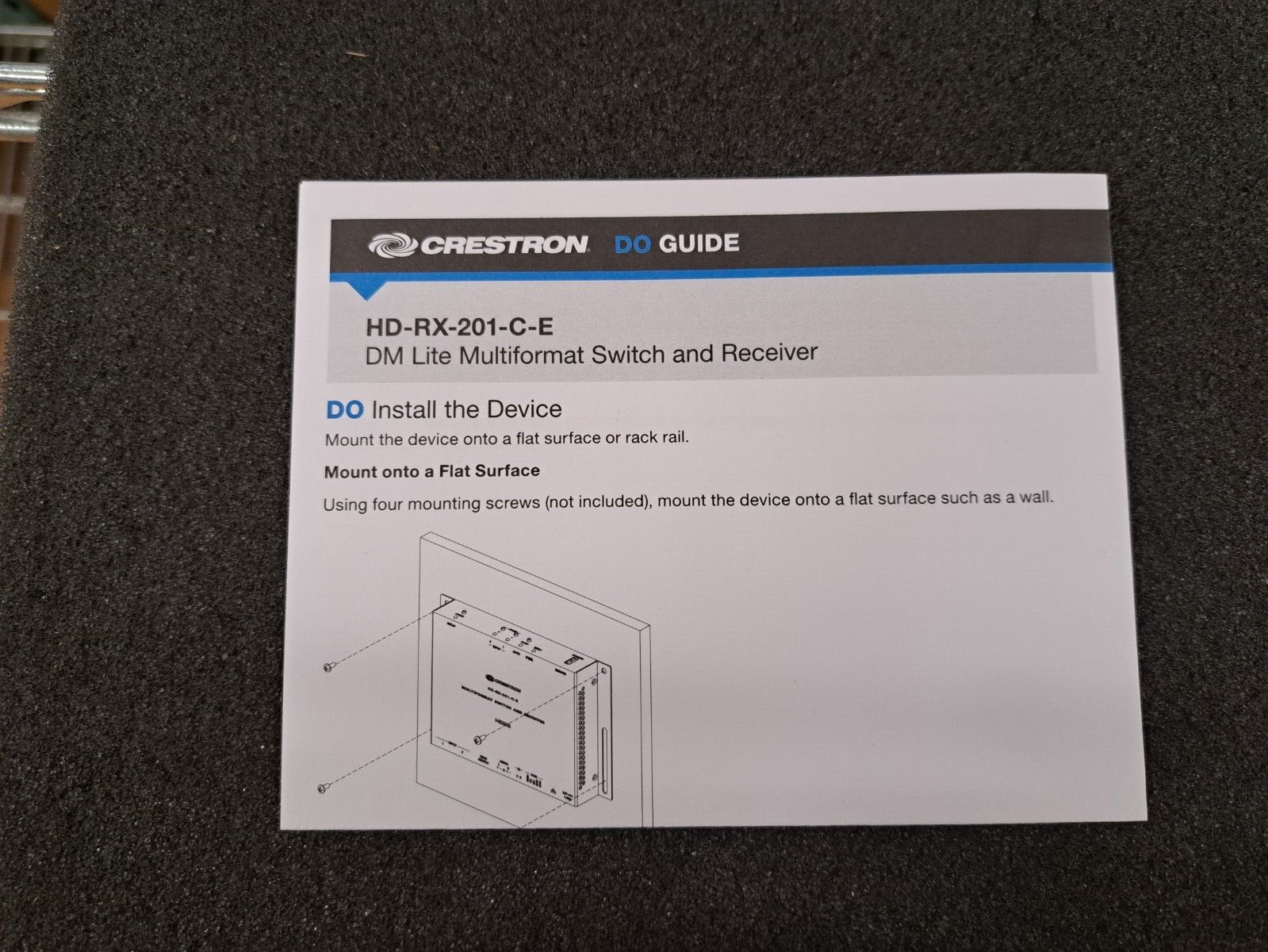 New, Crestron, HD-RX-201-C-E, HDMI Multiformat Switch and Receiver