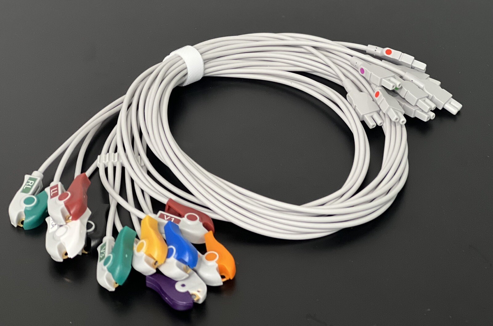 GE Marquette CAM 14 EKG 10 Leads Grabbers Cable - Same Day Shipping