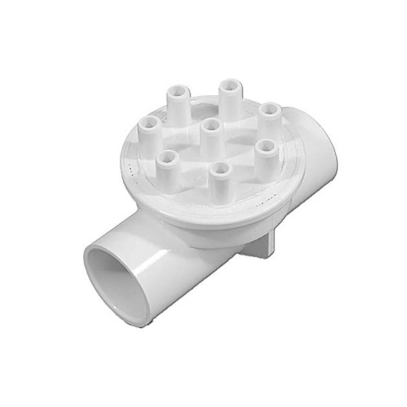 672-5070 Waterway PVC Manifold 1"S x 1"S x (8) 3/8"SB Ports for Dynasty Spa