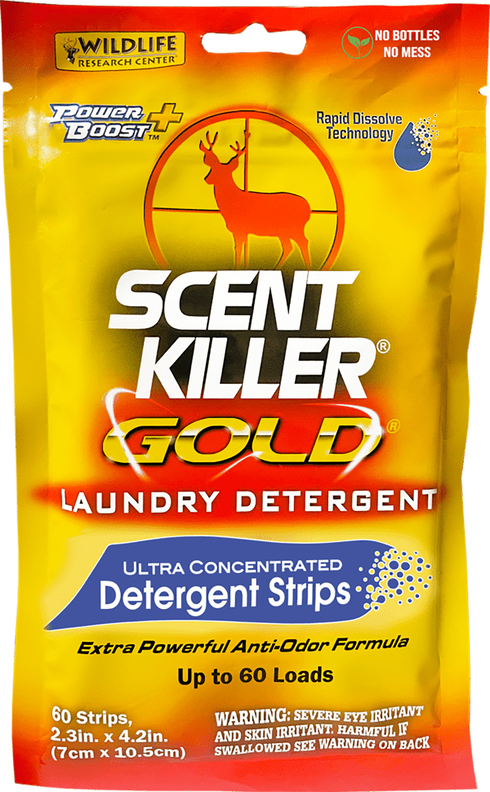 Wildlife Research 1285 Scent Killer Gold Laundry Detergent Strips Odor Eliminato