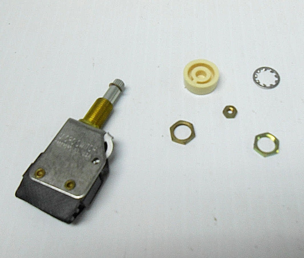 1PB83-T2 MICROSWITCH / HONEYWELL PUSH SWITCH WITH HARDWARE NEW OLD STOCK