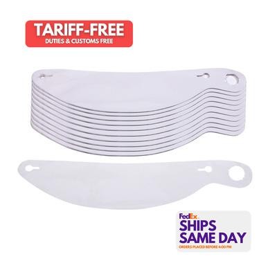 Ultra Shield 1230, Set of 200 Clear Plastic Tearoffs 11.75In Curved Imp Vapor /