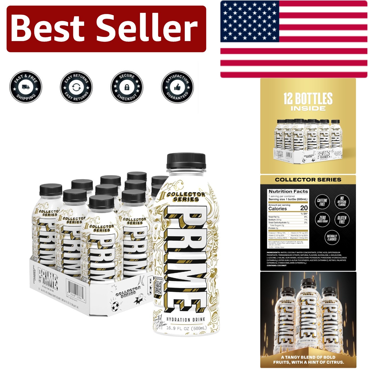 Functional Hydration: Collector Series Electrolyte Drink - 12 Bottles at 16.9 Oz