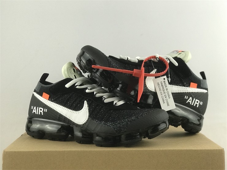 Men's Nike Air VaporMax Flyknit 2 OFF-WHITE - Black AA3831-001