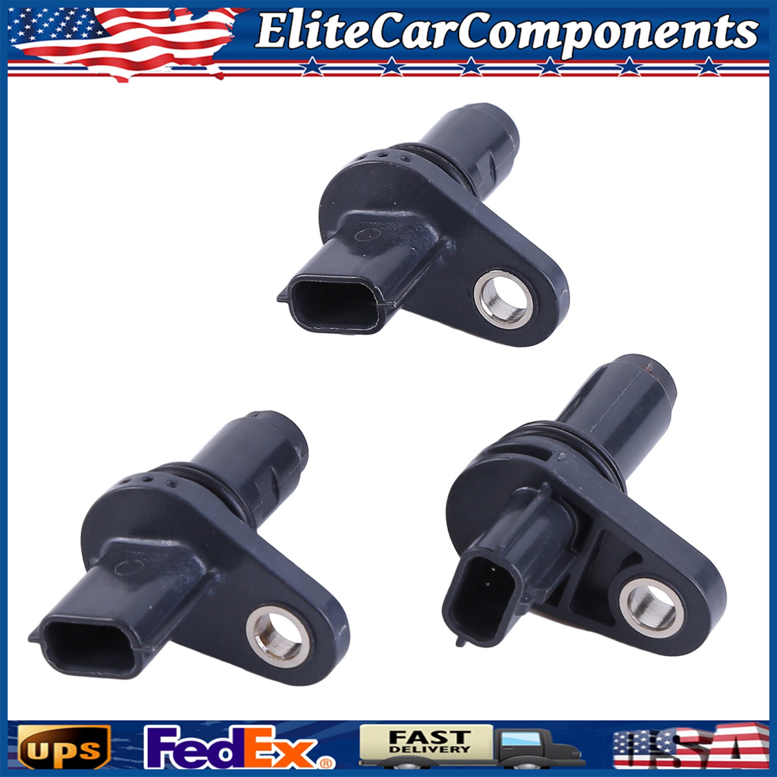 (3pack) 2 Camshaft Position Sensor (Cmp) & Crankshaft For Nissan & Infiniti New