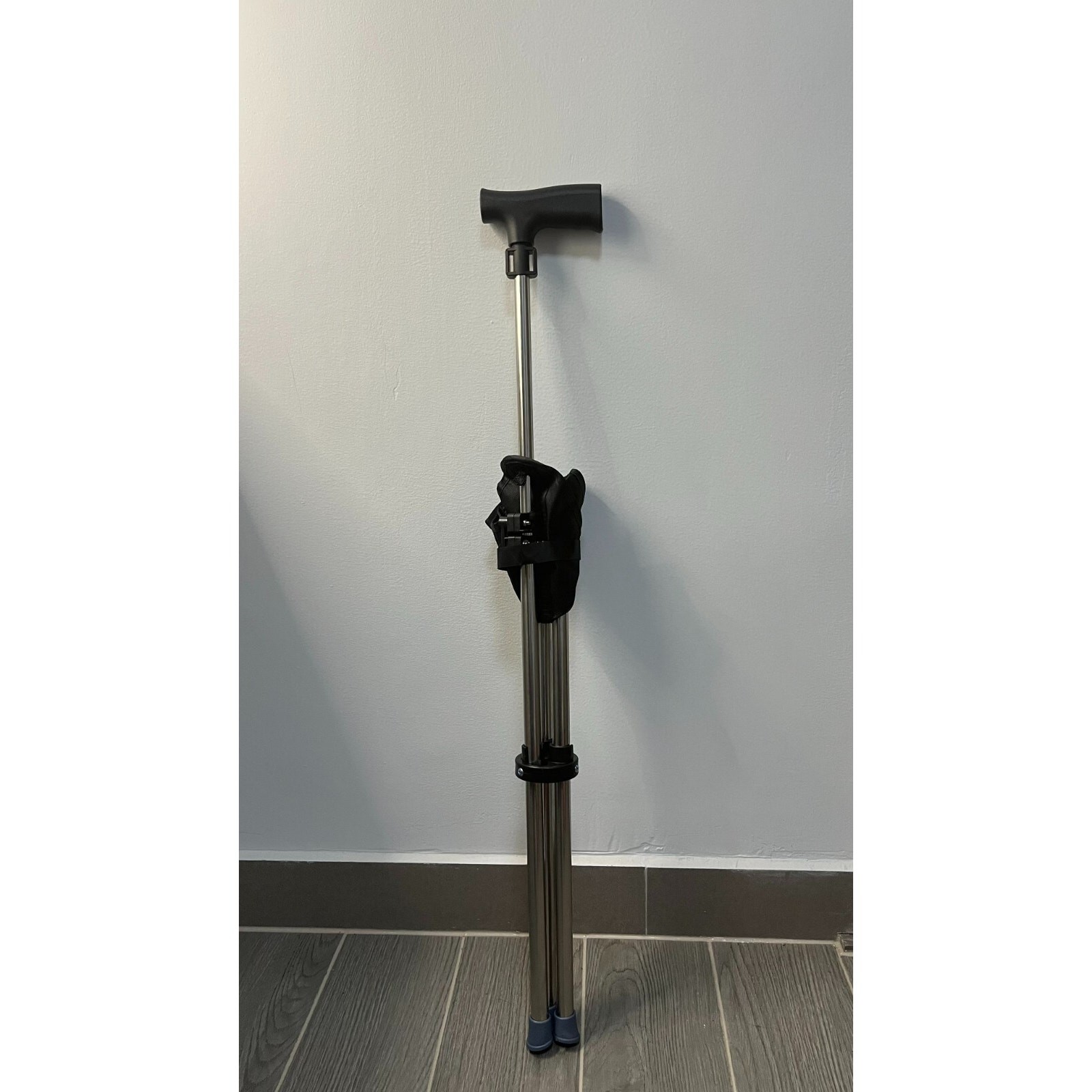 Folding Walking Cane with Seat Comfortable Handle for Elderly Telescopic US