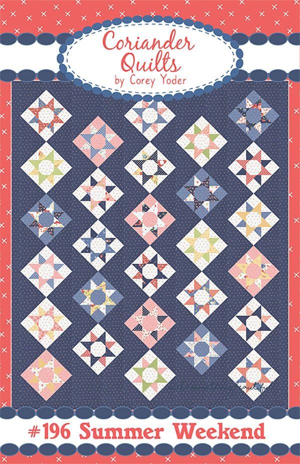 Coriander SUMMER WEEKEND  Layer Cake Pattern