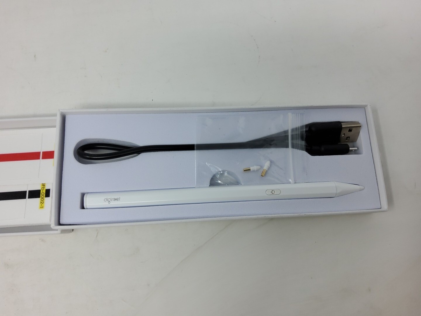 Digiroot WHITE Digital Stylus Pen Works for iPhone, iPad, and Other Tablets