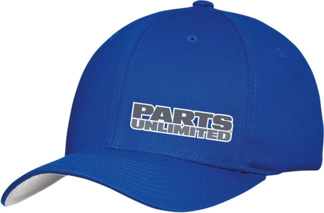 Throttle Threads Parts Unlimited Curved Bill Hat Blue