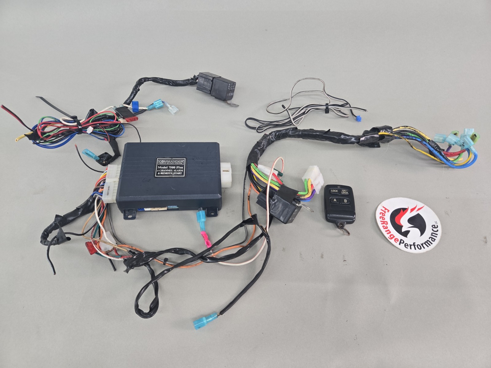 Commander Vehicle Security Systems Model 7500 Plus 4 Channel Alarm Remote Start