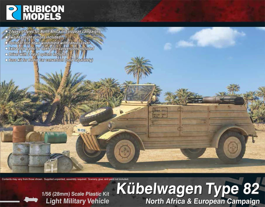 Rubicon Models Kübelwagen Type 82 28mm Bolt Action