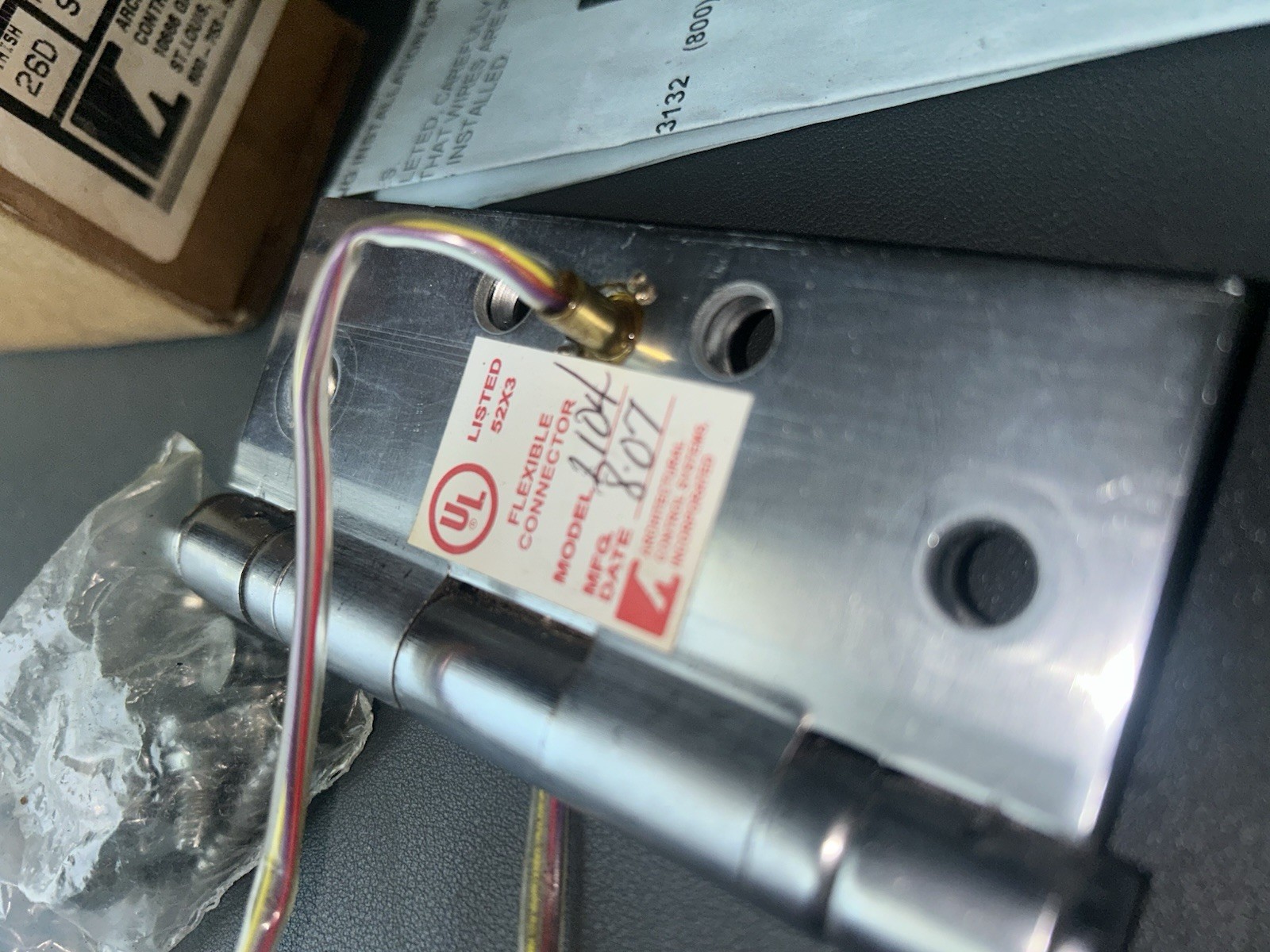Architectural Control Systems 1104 4.5" X 4.0" Concealed Connection Hinge ACSI