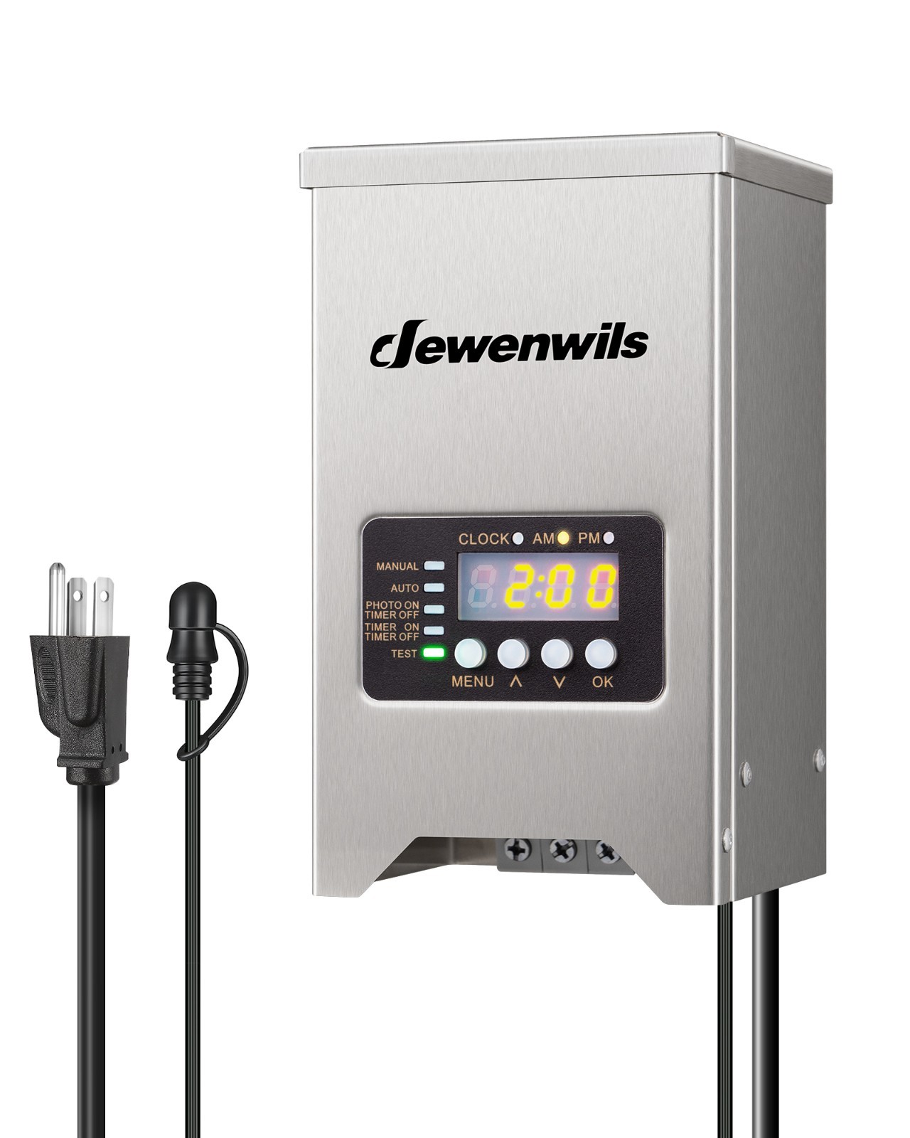 200W Low Voltage Landscape Transformer,120V AC to 12V/15V AC Waterproof