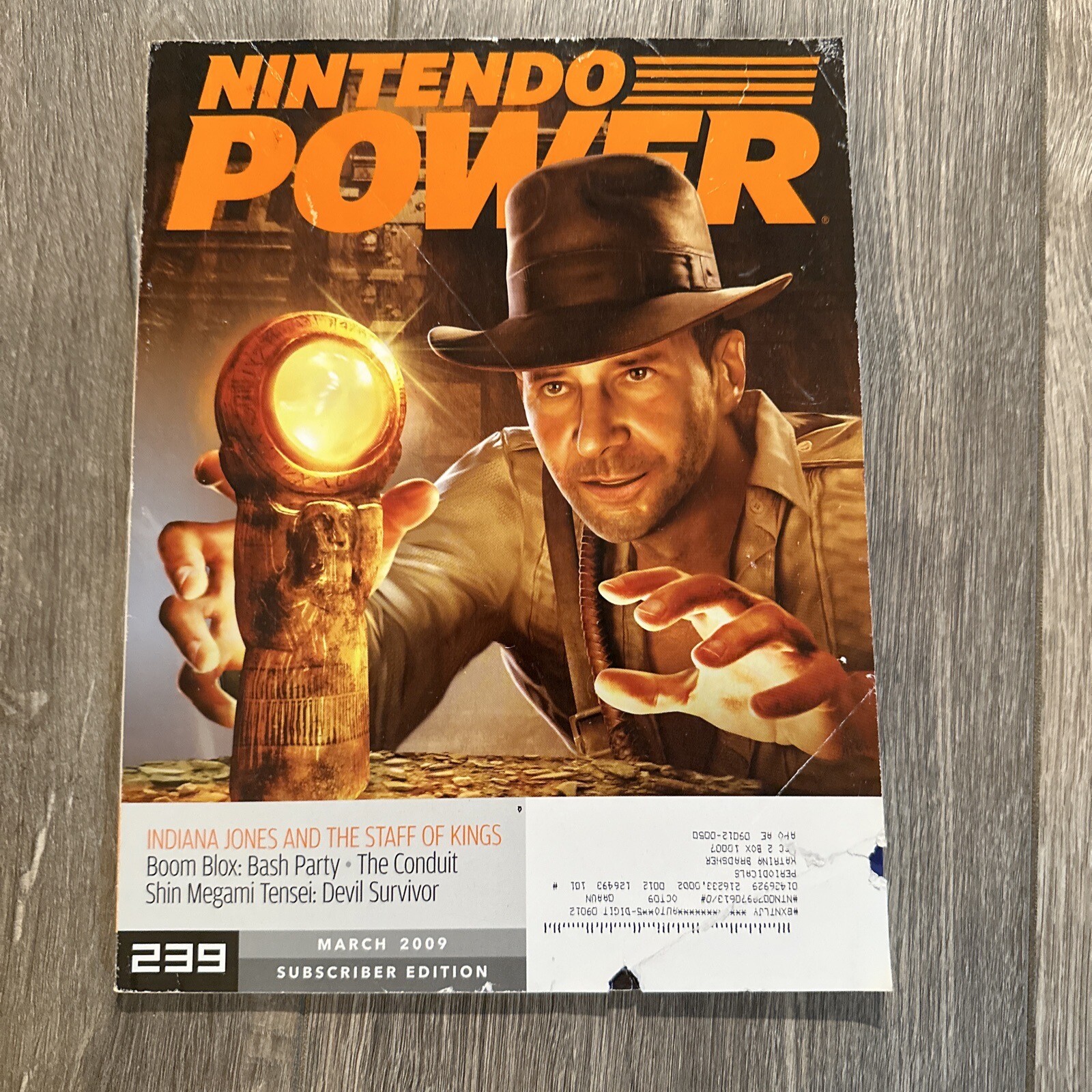 2009 Nintendo Power 239 Indiana Jones Staff of Kings, Awards, Subscriber Edition