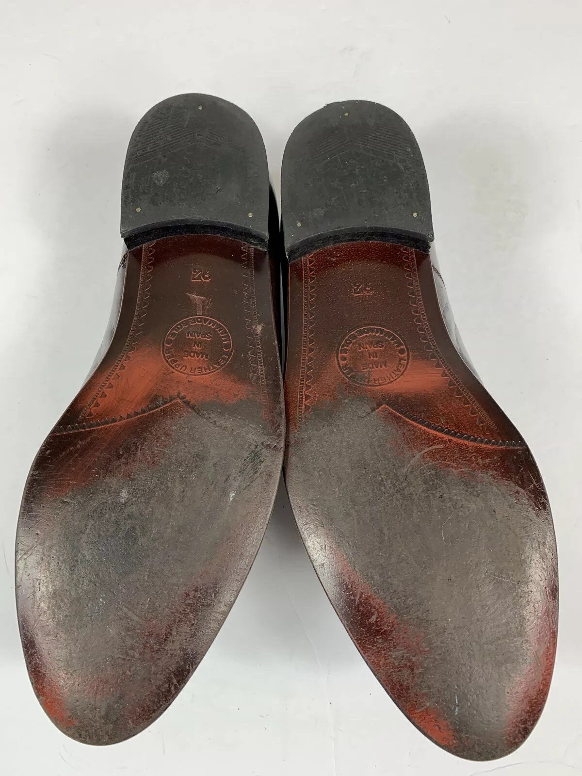 Castleby Mens Size 9.5 D Brown Leather Oxford Shoe - MS-121