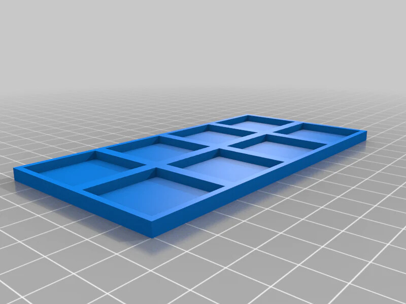 25mm Square To 30mm Square Base Conversion Movement Trays - old world compatible