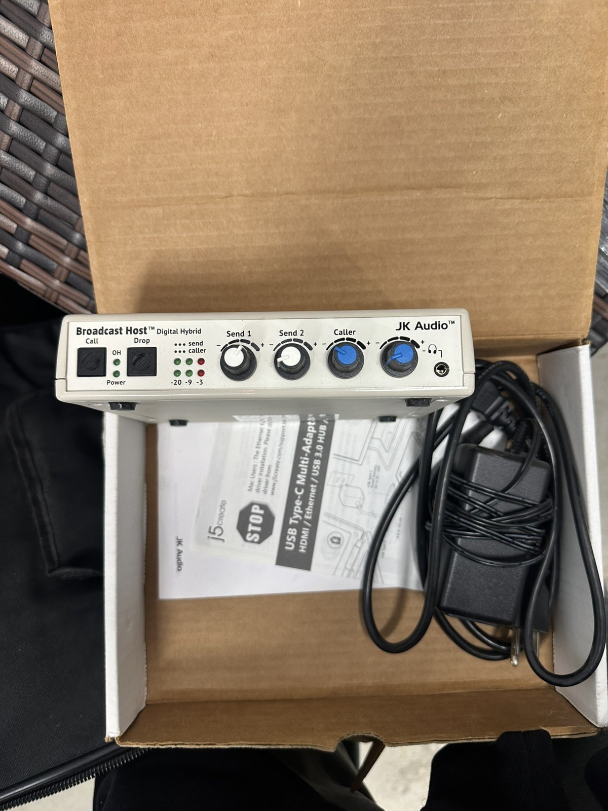 JK Audio Universal Host Digital Hybrid USB Phone Line Audio Recording Interface
